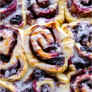 Blueberry Swirlies, Cinnamon Rolls